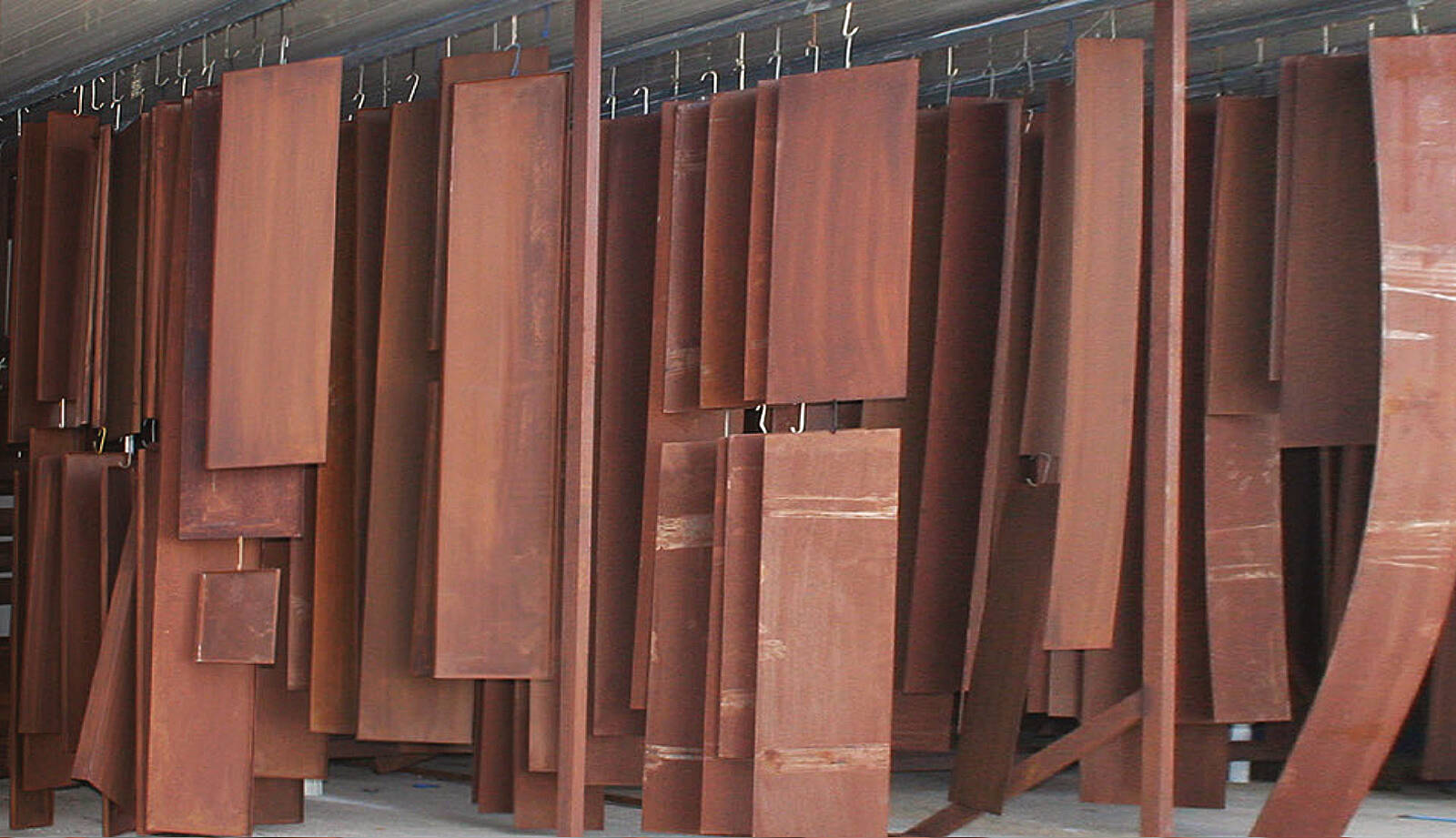 Corten steel treatment for custom doors