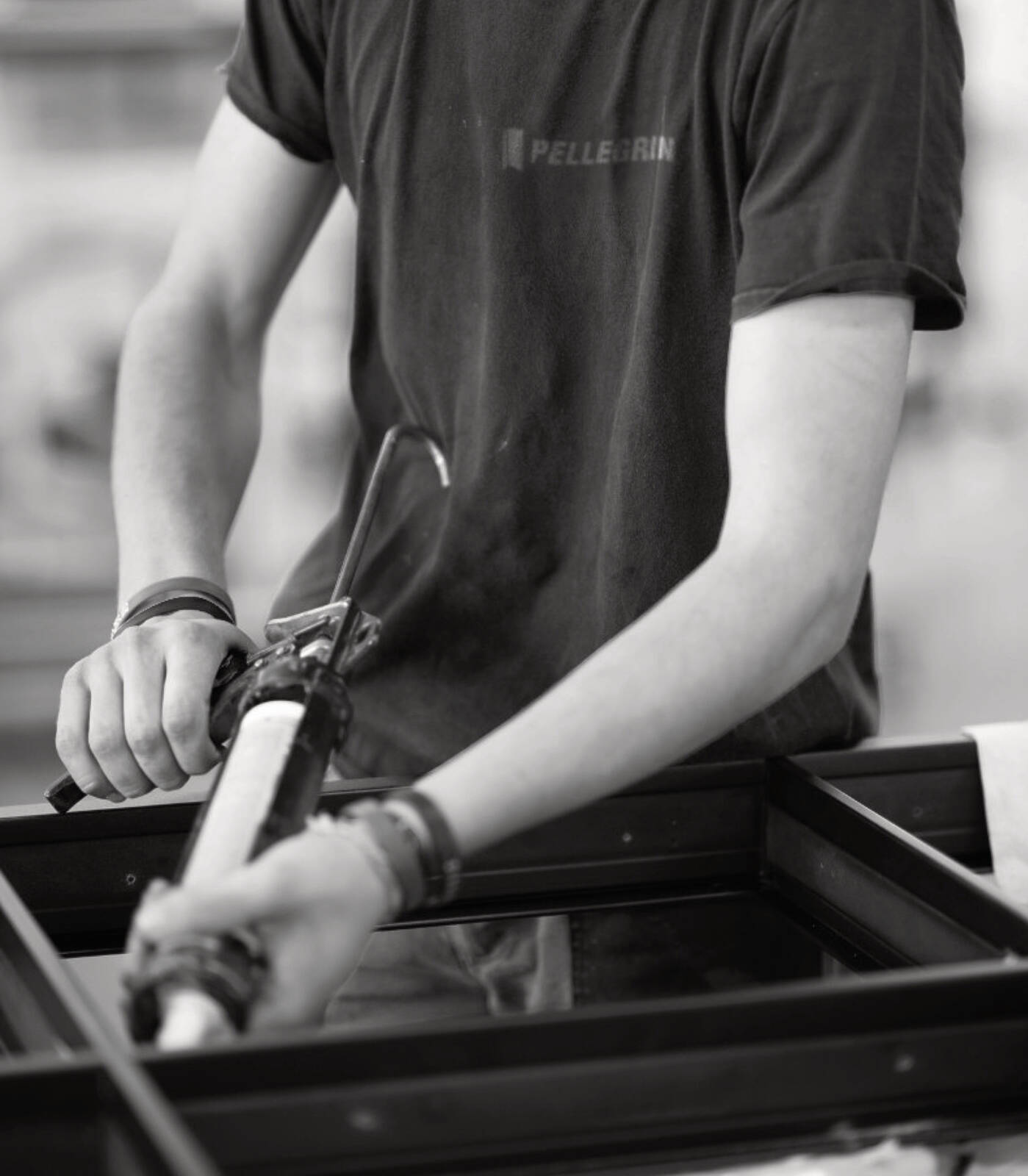 Precision assembling of luxury door hardware for custom Genesi door systems