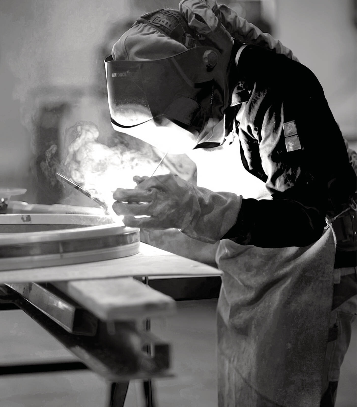 Structural welding for custom metal door frames