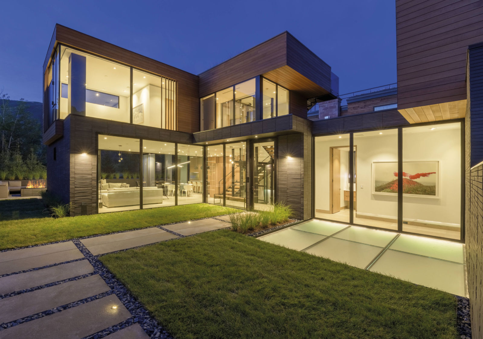 Large Glass Lift-Slide Door Design for Luxury Architecture