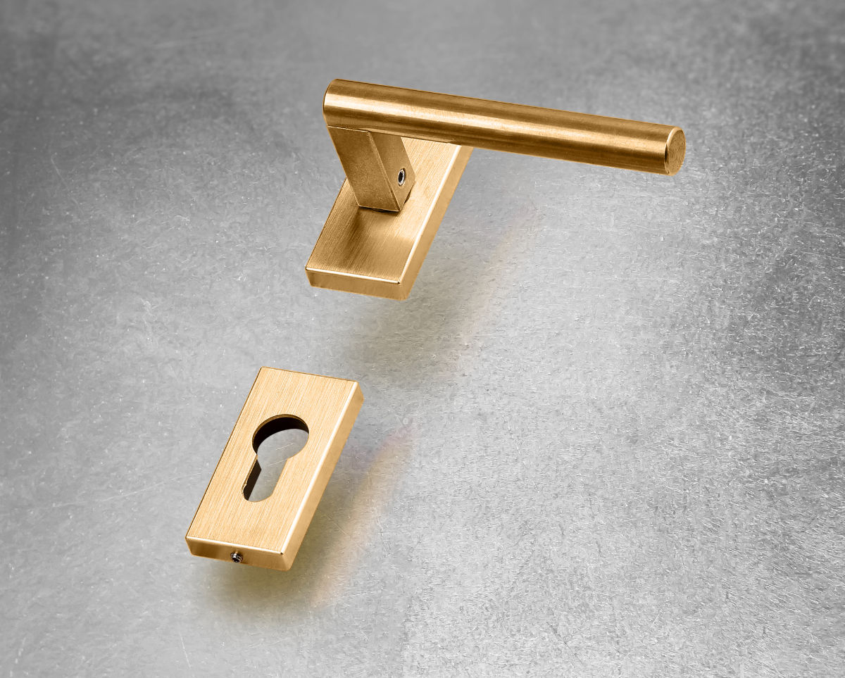 Elegant modern steel handle for luxury doors and windows